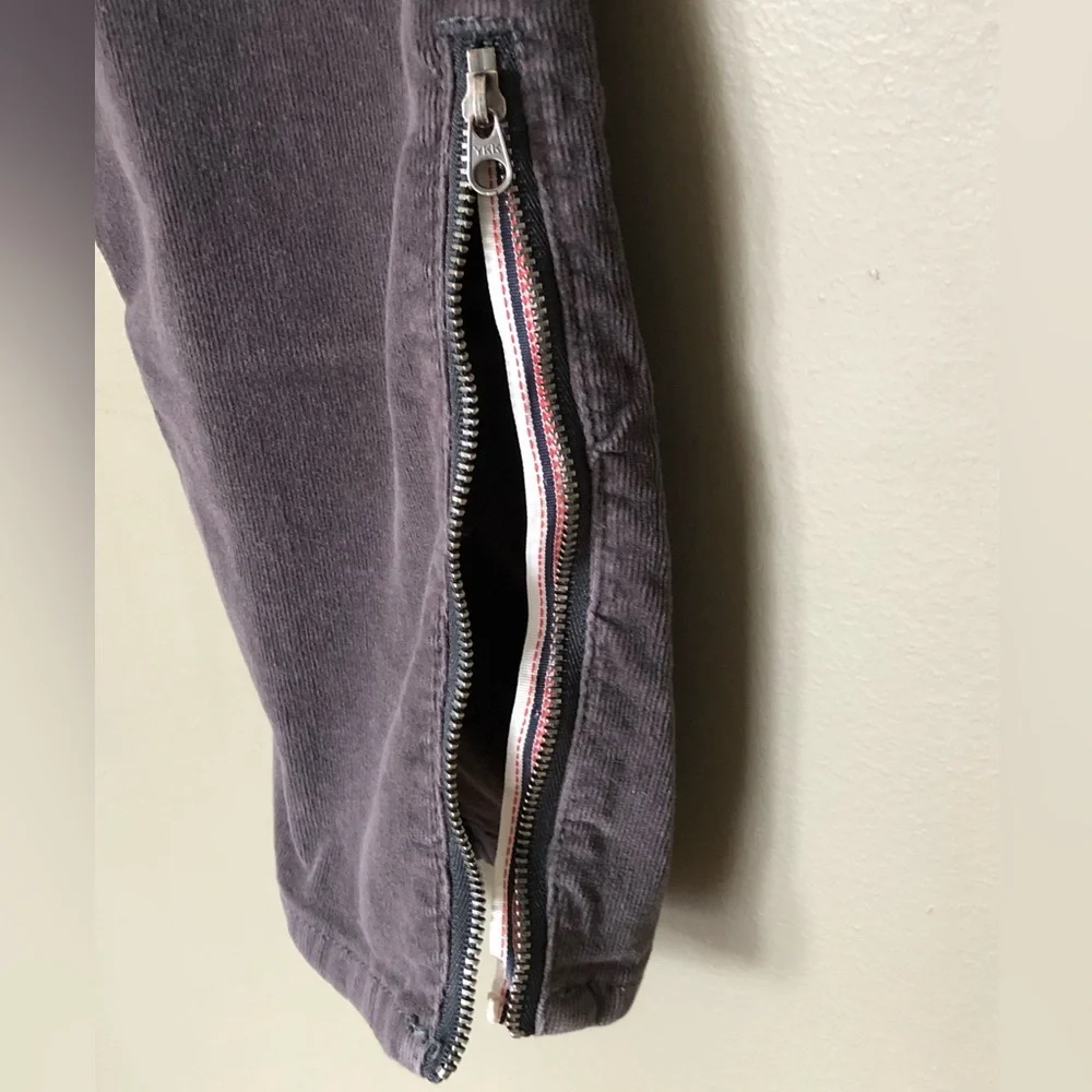 PILCRO x ANTHROPOLOGIE Stet Fit Skinny Gray Corduroys Size 28